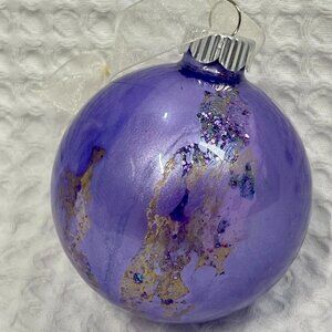 Large Glass Hand Painted Ornament